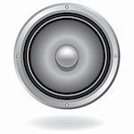 Audio speaker icon, vector illustration. Element for design.