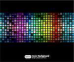 Black business abstract background with color gradients. Modern vector illustration.