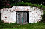 private entrance to the old brick cellar