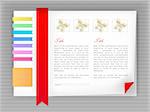 bright template site, blog vector