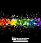 Colorful gradient paint splashes vector background. Eps10. Modern vector illustration.