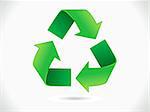 abstract recycle icon vector illustration