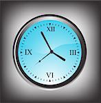 vector illustration of wall clock