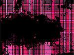Checkered Pink Grunge Background. Editable Vector Illustration