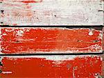 Surface of old wood Paint over with white and red