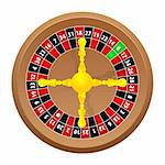 roulette casino online on white background, vector