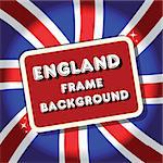 England British flag background frame