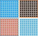 Vector puzzle backgrounds, wallpapers, pattern