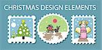 christmas elements vector