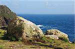 Beautiful coastal landscape in Land's End, UK