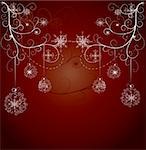 Red xmas card