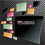 the abstract square background - vector illustration