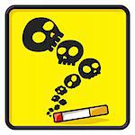 no smoking funny icon created by vector used for no smoking sign