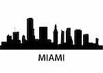 detailed illustration of Miami, Florida