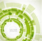 Abstract green technical background with place for your text