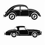 Set car silhouette, illustration