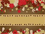 Art autumn vintage background. EPS 8 vector file included