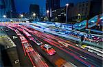 traffic lights in motion blur