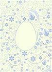 easter background with floral elements