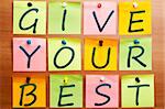 Give your best made by post it