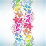 Abstract colorful star background. Vector illustration