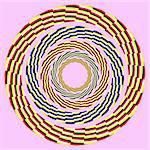 apparent helix.optical illusion