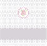 Cute greeting vector card with roses element design for easter or birthday