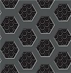 Seamless texture - a two-layer lattice with six-coal apertures vector eps8