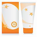 Sun Cream Vector