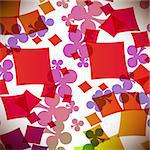 Abstract background with card suits. Vector illustration.