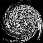 retro spiral black and white, vector art illustration; more textures in my gallery