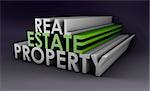 Real Estate Property in the Property Sector in 3d