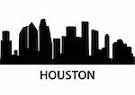 detailed illustration of Houston, Texas