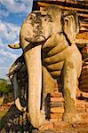 part of the ruin of Wat Sorasak in Sukhothai