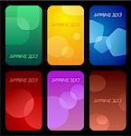 Business colorful cards templates. Vector