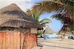 tropical wood hut palapa in Cancun Mexico Quintana Roo