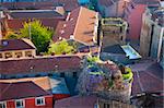 Picturesque Old town aerial view / rooftops pattern / Istanbul