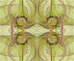 Seamless background in green and purple with circles in the design.