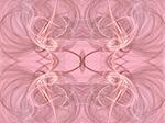 Seamless fractal textile pattern in pastel pink.