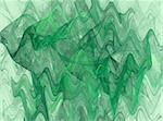 Variegated Wavy fractal background in shades of green.