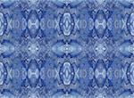 Seamless abstract fractal wallpaper, textile pattern or background in shades of blue.