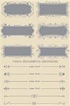 Retro Decorative Elements I,series of vintage elements for every use