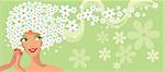 Beauty chamomile girl  banner