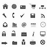 Web site, internet and e-commerce icons