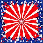 American stylized flag