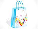 abstract colorful shopping bag vector illustration