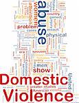Concept diagram wordcloud illustration of domestic violence abuse
