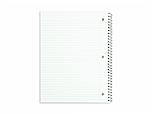 blank paper  isolated on a white background