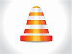 abstract stop cone vector illustration