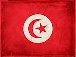 Grunge flag series -  Tunisia